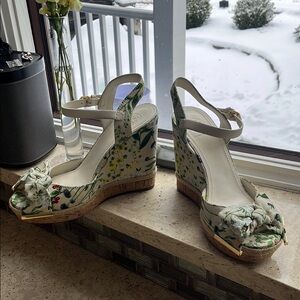 Tory Burch Floral Wedges